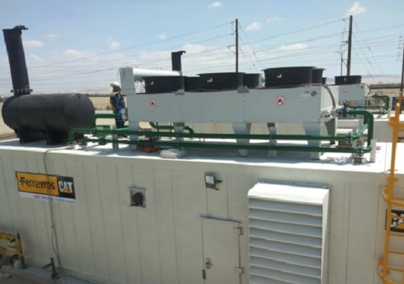 Assembly of cooling systems for gas power generation